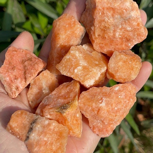 Raw rough sunstone chunks - raw,
